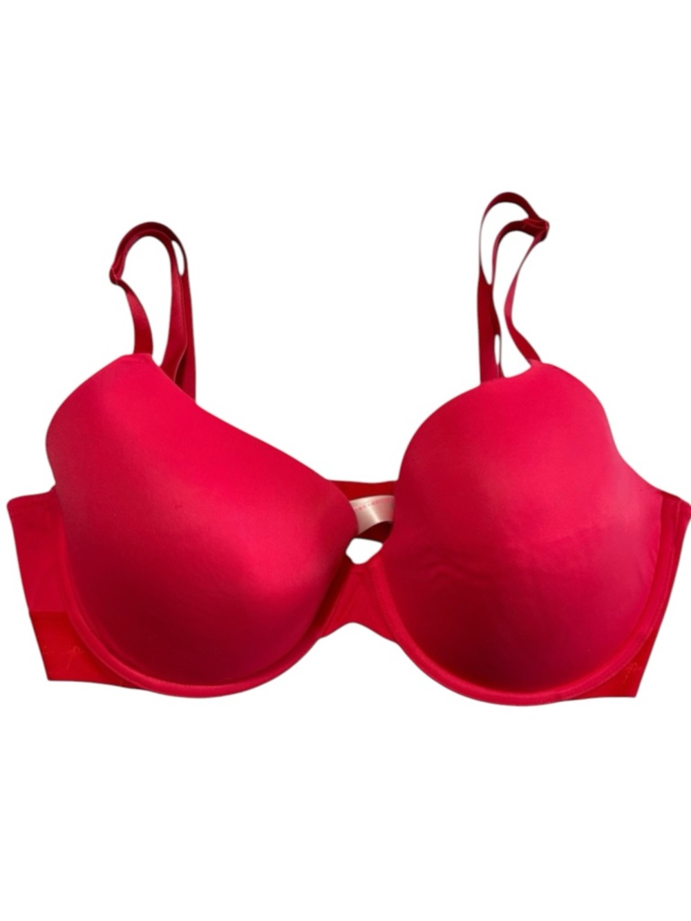 PINK VICTORIA’s SECRET Wear Everywhere Wireless Push UP Bra in RED 36DD -- COMFY
